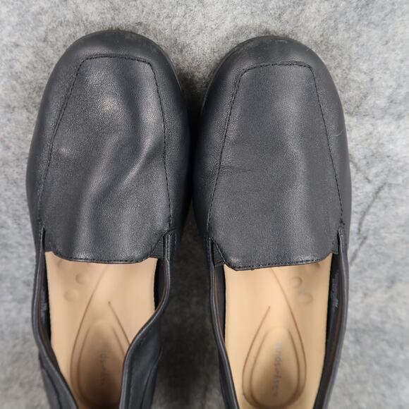 Easy Spirit Shoes Womens 8 Loafers Slip On Leather Black Comfort Walking Classic - Picture 8 of 13